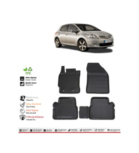 Toyota Auris 2009 Model 4D Havuzlu Paspas