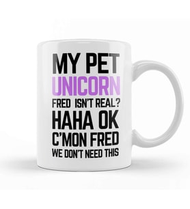 My Pet Unicorn Fred Kupa Bardak Porselen