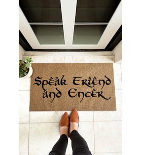 Speak Friend and Enter Lord of Rings Paspas Yüzüklerin Efendisi Paspas (Standart)
