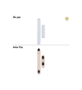 Samsung Galaxy A55 Tuş Takımı ile Uyumlu Mavi Düğme seti tuş takımı buton açma-kapama düğmesi