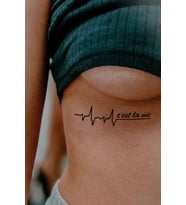 Minimal Ritim Geçici Dövme Tattoo Şık Aksesuar