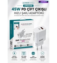 Ultimate UPD4145 45W PD Çift Çıkışlı Hızlı Şarj Adaptörü USB Şarj Cihazı