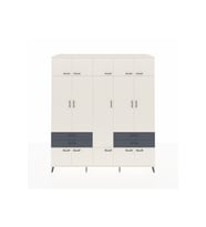 Kronos Dolap 11 Raflı 4 Çekmeceli 2 Askılı 220x59x243 Aytaşı-Aytaşı/Antrasit
