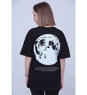 Tasarım The Moon Sırt Baskılı Tshirt (STD)