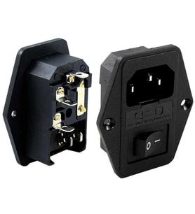 Ayt C7 Dişi Fiş Şase Aç Kapa Anahtarlı Kulaklı Bilgisayar Monitör Power Kablosu Soketi Girişi