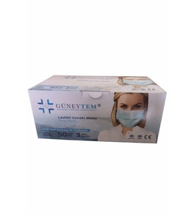 3 Katlı Yumuşak Telli Maske 50'li Kutu