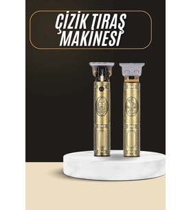Tıraş Makinesi Şarjlı Çizik Tıraş Paslanmaz Çelik Bıçaklı 4 Taraklı