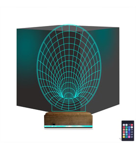 Luvivia Geometrik Dekoratif 3D Lamba - Masa Gece Lambası