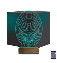 Luvivia Geometrik Dekoratif 3D Lamba - Masa Gece Lambası