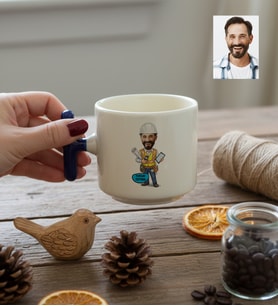 Kişiye Özel Karikatürlü İnşaat Mühendisi T Kupa Mühendisler Günü Hediyesi