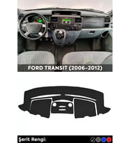 Ford Transıt (2006-2012) 3d Torpido Kılıfı Panel Koruyucu Göğüs Kaplama - Siyah Şerit
