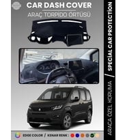 PEUGEOT RİFTER (2018-2025) Torpido Örtüsü Ön Göğüs Koruma Torpido Koruma Tam Uyum Kaymaz Özel Kesim