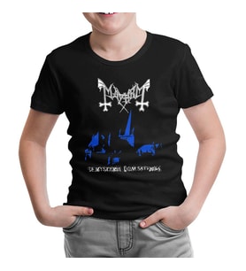 Mayhem - De Mysteriis Dom Sathanas Siyah Çocuk Tshirt