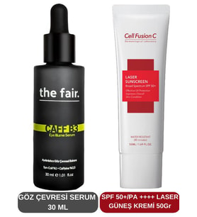 the fair. Caff-B3 Göz Çevresi Serumu ve Güneş Kremi Set