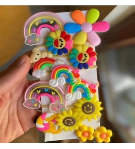 KIZ BEBEK VE ÇOCUK TOKA SETİ (Açık Sarı)