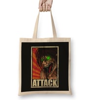 Eren Jaeger Attack Bez Çanta Uzun Saplı