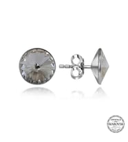 Swarovski Crystal Taşlı Gümüş Çivili Kadın Küpe