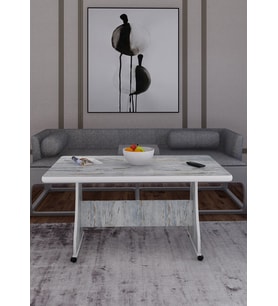 Eliusta Tekerlekli Mdf Masa %100 Mdf Çocuk Odası Masası Orta Sehpa