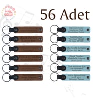 A Kahve & Gök Mavi, Kafe Müşterilerine Küçük Sürpriz, 56’li Set, Kişisel Yazılı Deri Hediyelik