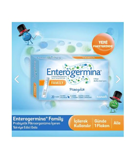 Enterogermina Aile 20 Flakon 4 Milyar Bacillus Clausii Sporu İçeren Probiyotik