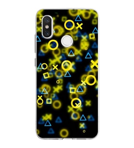 Xiaomi Mi 8 Uyumlu Kapak Semboller Tasarımlı Şeffaf Silikon Kılıf