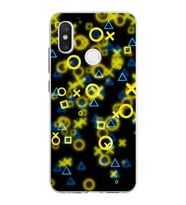 Xiaomi Mi 8 Uyumlu Kapak Semboller Tasarımlı Şeffaf Silikon Kılıf