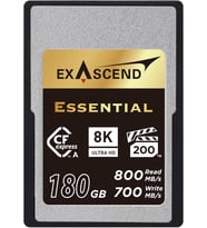Exascend Essential 180Gb Cfexpress Type A Hafıza Kartı (Çok Renkli)