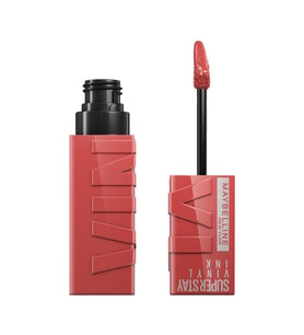 Maybellıne Super Stay Vinyl Ink Uzun Süre Kalıcı Likit Parlak Ruj 15 Peachy