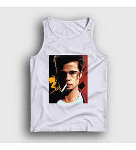Presmono Unisex Beyaz Tyler Durden Brad Pitt Fight Club Atlet 327452tt (Beyaz)