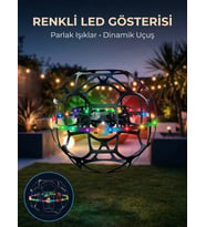 Şarjlı Futbol Topu Tasarımlı Mini Drone LED Aydınlatmalı Akıllı