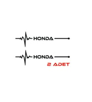 Honda İçin Uyumlu Aksesuar Nabız Sticker Siyah 30*8 Cm