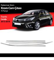 Toyota Corolla Alt Cam Çıtası Kromu Nikelajı 2013-2018