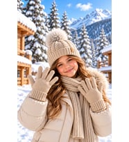 KİTTİ 26180-02 9-15 KIZ ATKI BERE ELDİVEN SET