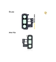 Samsung Galaxy S10 Plus ile Uyumlu Kamera Lensi Full Siyah Kamera lensi sade lens kamera camı kamera merceği