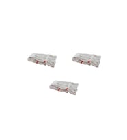 Dar Yedek Islak Mop Püskül Paspas Başlığı, Pamuklu, Beyaz, 17 cm, 3'lü set