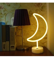 Ay Tasarımlı Neon Led  Lamba 31x18 cm