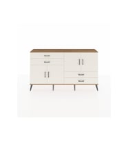 Arges Konsol 3 Raflı 4 Çekmeceli 4 Kapaklı 176x30x99 Çam-Aytaşı