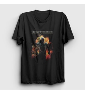 Presmono Unisex Siyah Indestructible Disturbed T-Shirt 381070tt