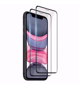 Microsonic Apple iPhone 11 Crystal Seramik Nano Ekran Koruyucu Siyah (2 Adet)