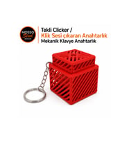 Tekli Clicker Mekanik Klavye Anahtarlık – Klik Sesi Çıkaran Klavye Anajtarlık & Stres Oyuncağı –