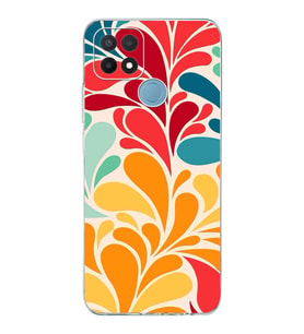 PrintiFy Oppo A15 ile Uyumlu Retro Color 5  Kamera Korumalı Şeffaf  Kılıf