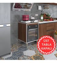 Kenzlife ankastre modülü kabini pança tantra cvz 89-81*60*56 fırın ocak dolabı ayarlı ayaklı üstü kapalı