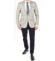C-58950 WESSİ SLİMFİT CEKET (KAHVE)