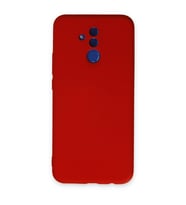Mate 20 Lite Kılıf Nano Içi Kadife Silikon - Kırmızı
