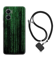 Xiaomi Redmi Note 11E Kılıf Resimli Boyun Askılı İpli Desenli Silikon Matrix 1321