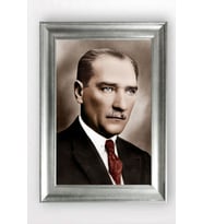 Gümüş Çerçeveli Atatürk Tablo cv994
