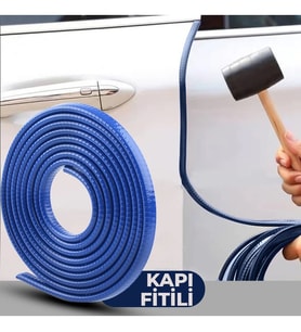 Mavi Oto Kapı Fitili Çizilme Çarpma Önleyici Araç Kapı Koruyucu Fitil