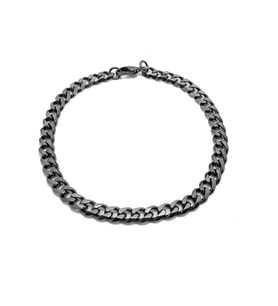 Chavin 5 mm. Black ice Siyah Çelik Erkek Bileklik eu94sy-5