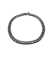 Chavin 5 mm. Black ice Siyah Çelik Erkek Bileklik eu94sy-5