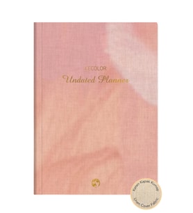 Keten Ciltli Süresiz Planlayıcı Pembe 17x24